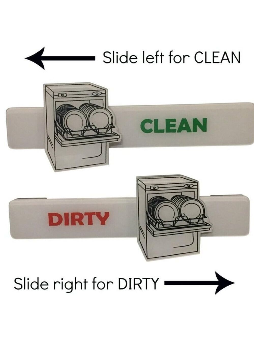 Clean Dirty Dishwasher Magnet Sign - Picture 2 of 6